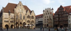 Foto Marktplatz Hildesheim mit Rathaus